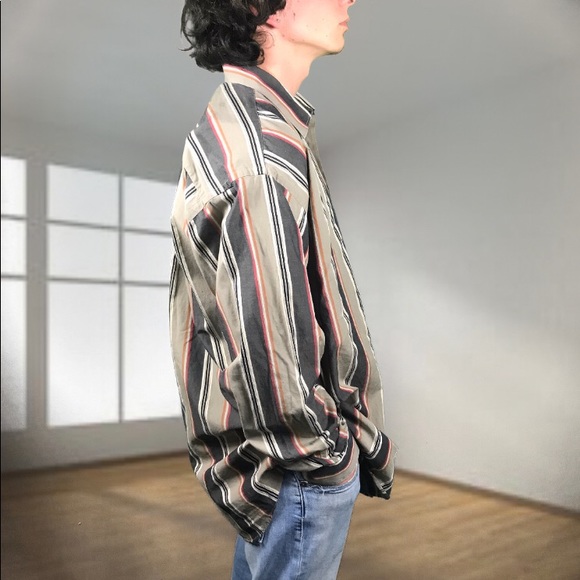 Authentic BURBERRY Vintage Striped Cotton Shirt - Picture 4 of 8